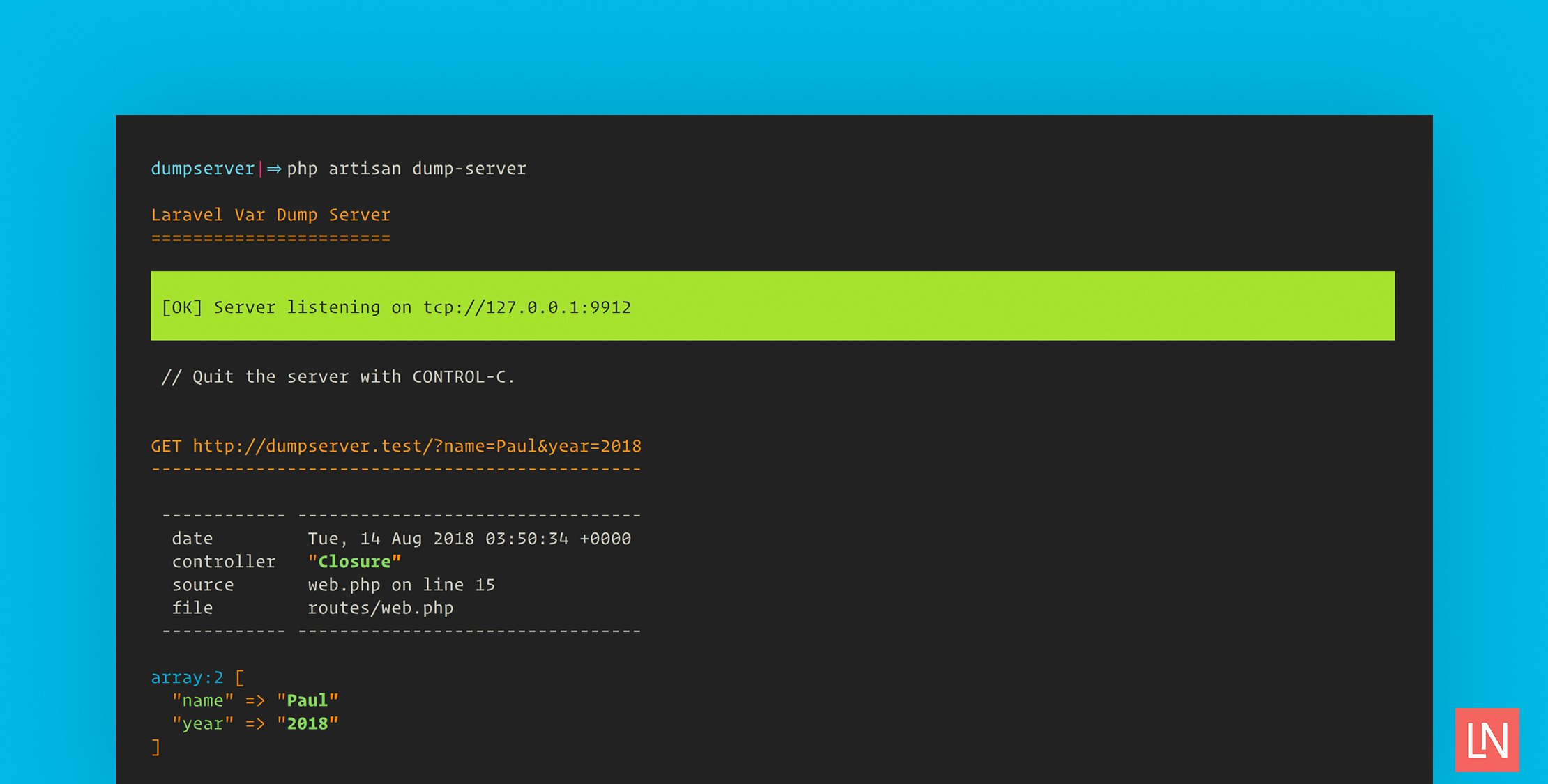 Laravel Dump Server to Ship With Laravel 5.7 image