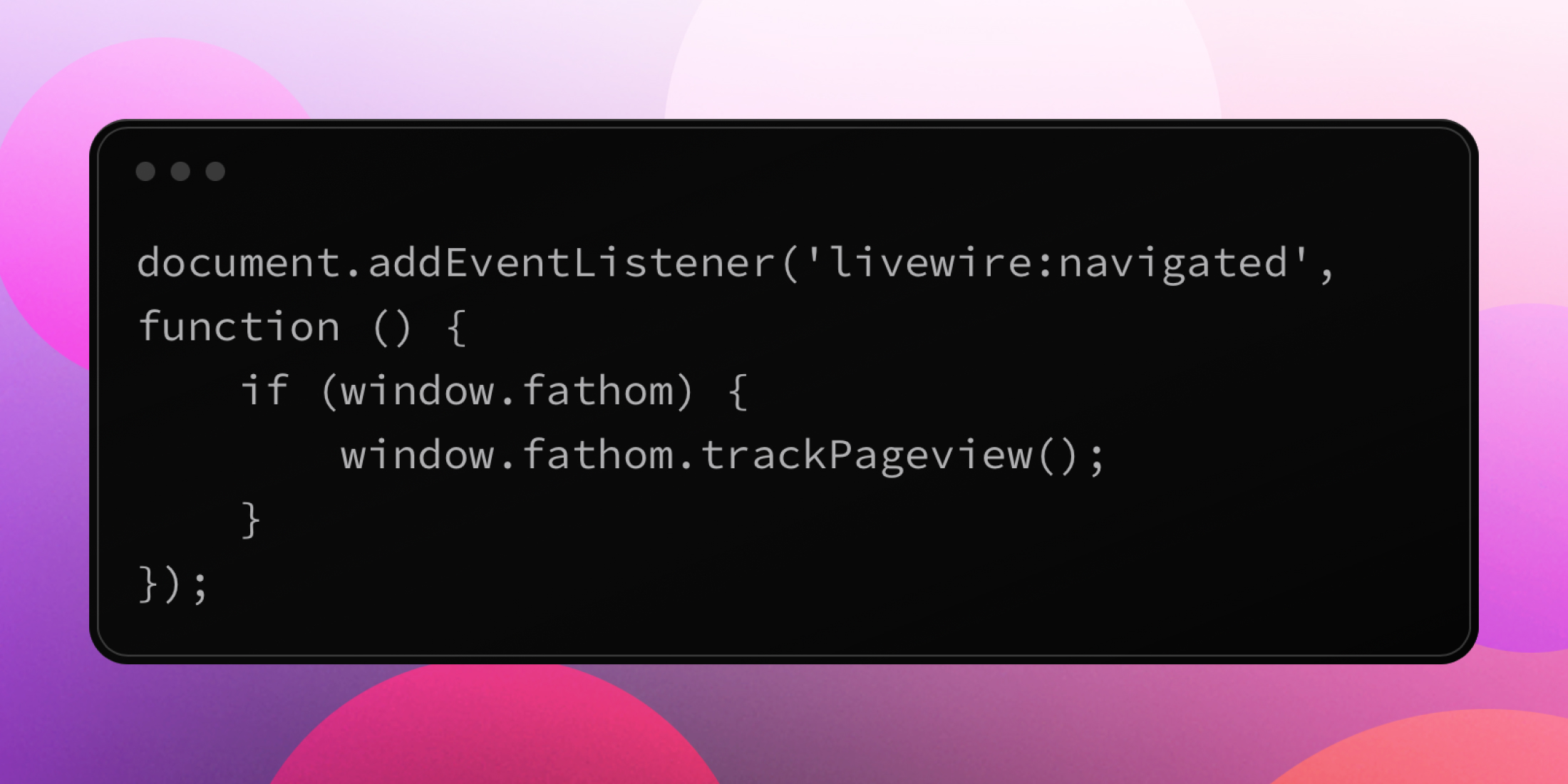 Using Laravel Livewire's "wire:navigate" with Fathom Analytics image