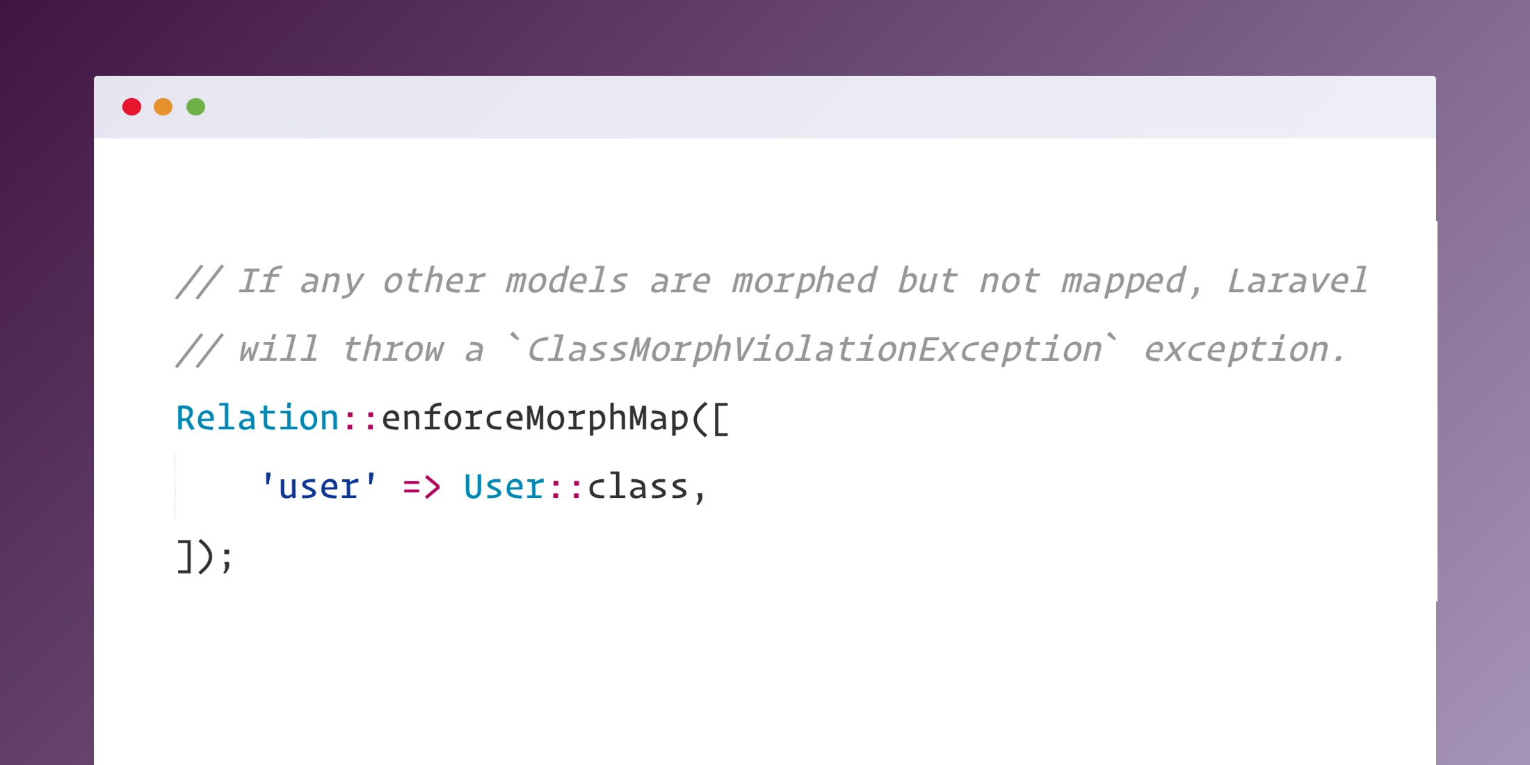 Enforcing Morph Maps in Laravel image