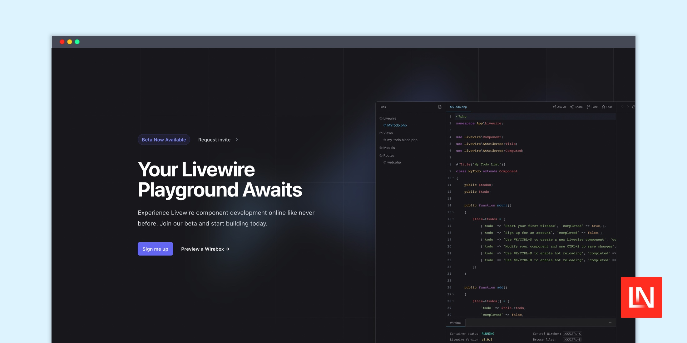 Wirebox: Your Livewire Playground Awaits image