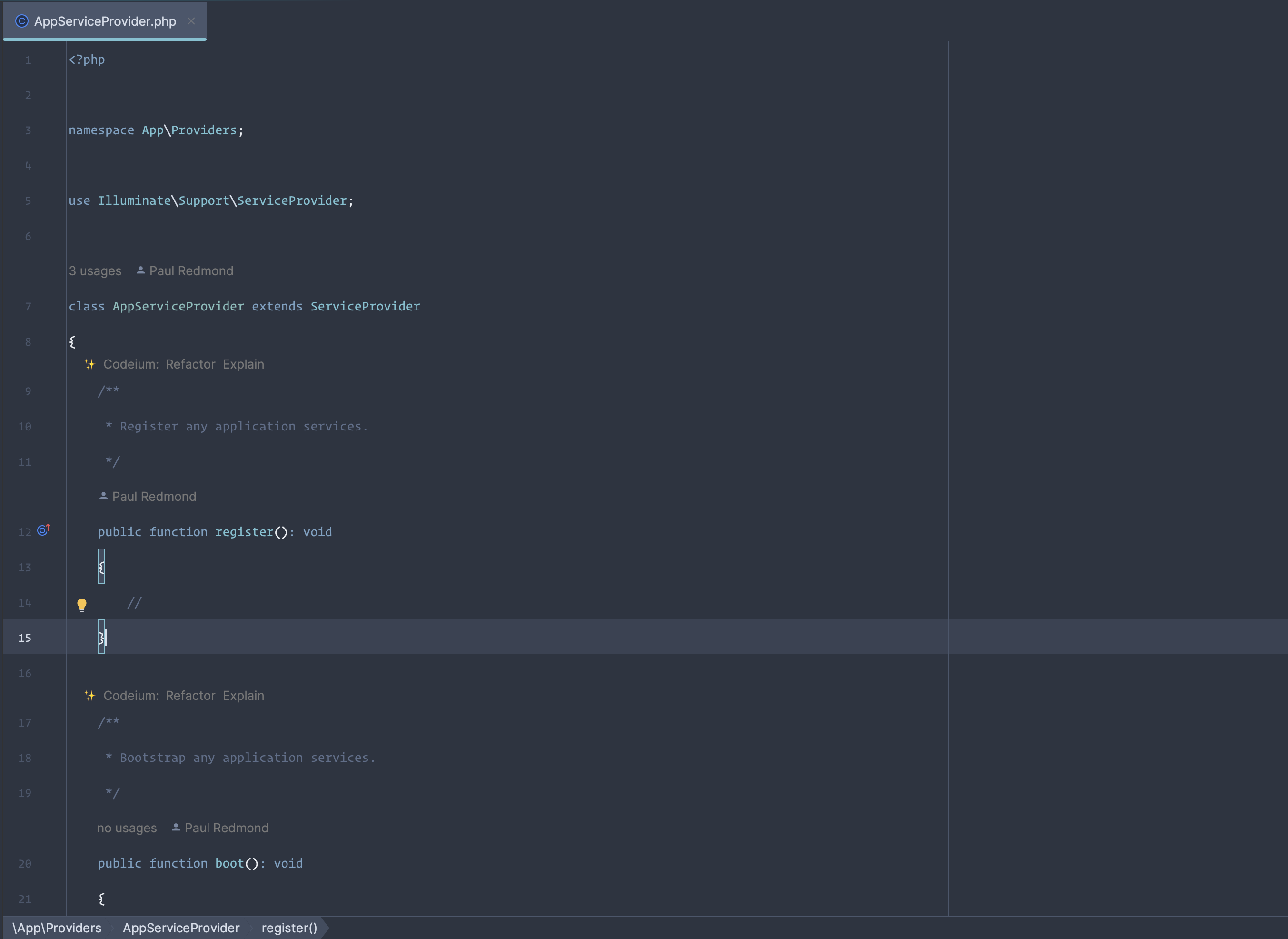 Nord theme for PhpStorm