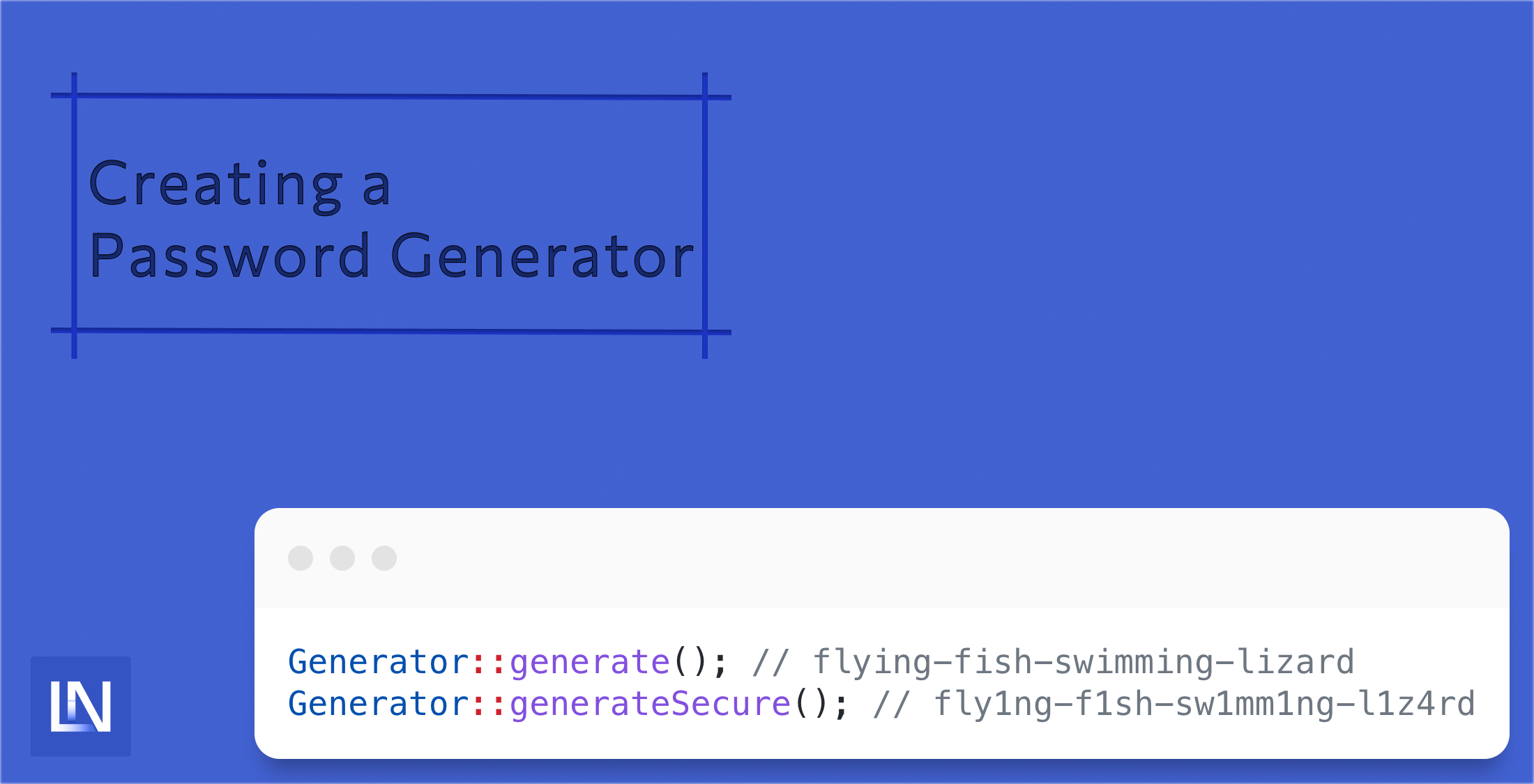 Creating a Password Generator image