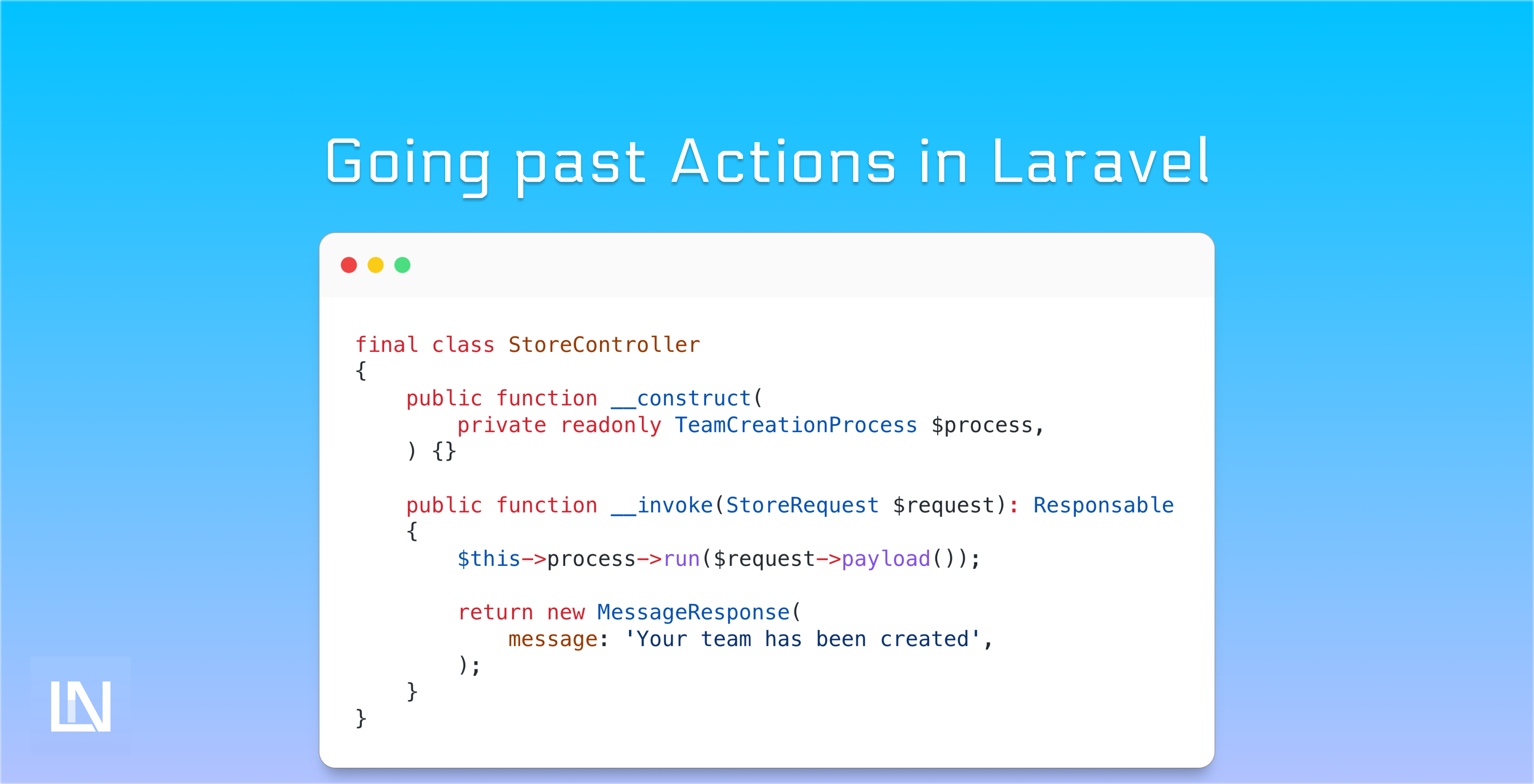 Going past Actions in Laravel image