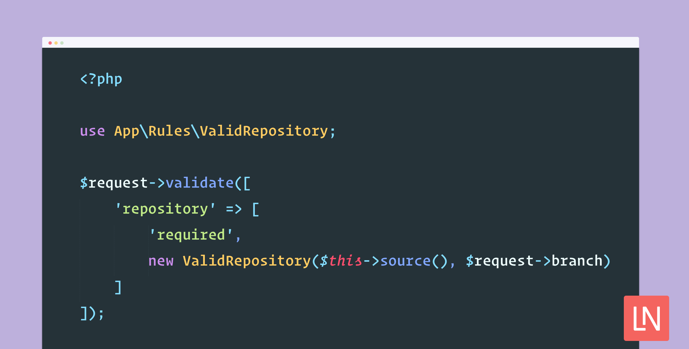 Laravel 5.5. Custom Validator Rules image