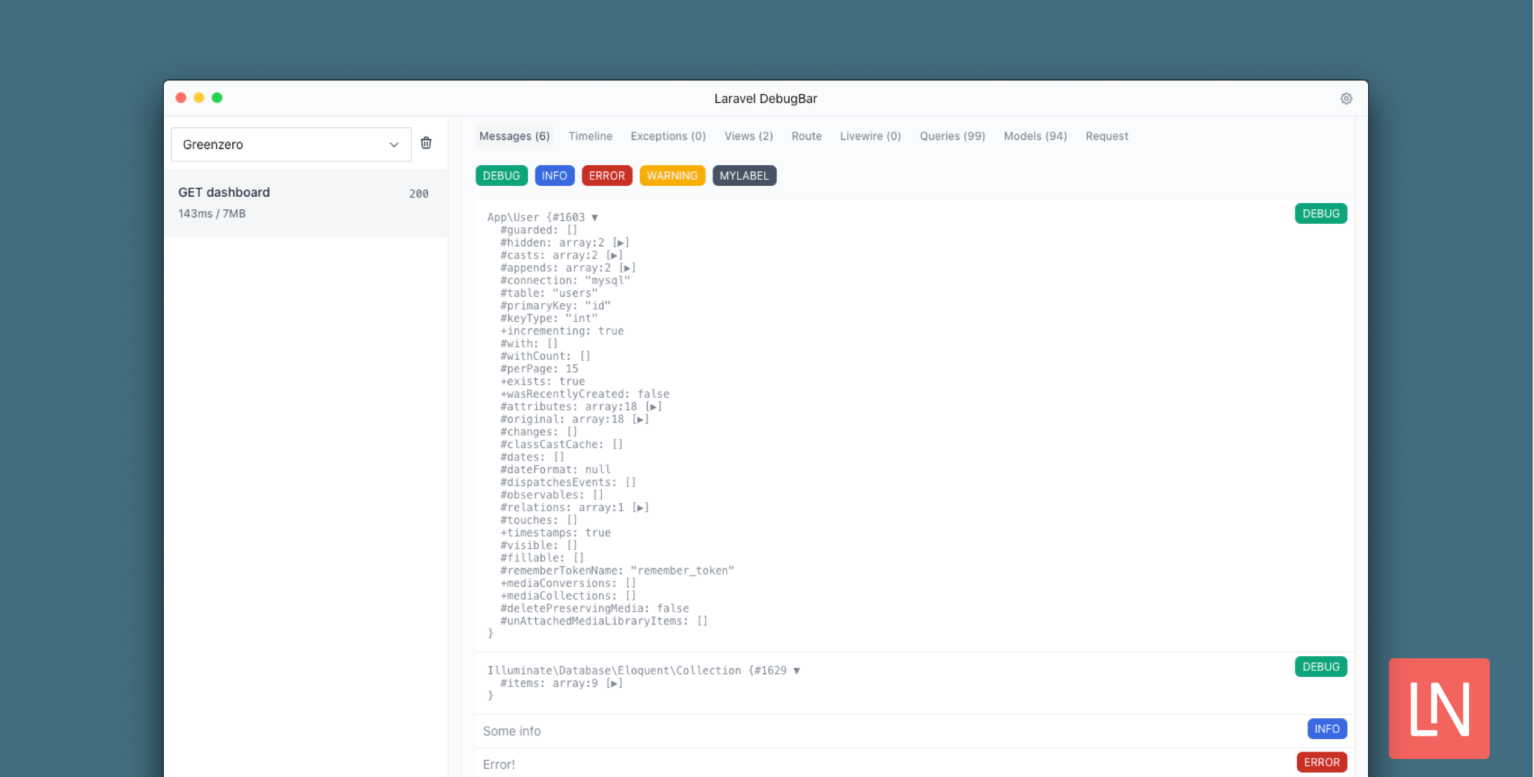 Laravel Debugbar Companion App image