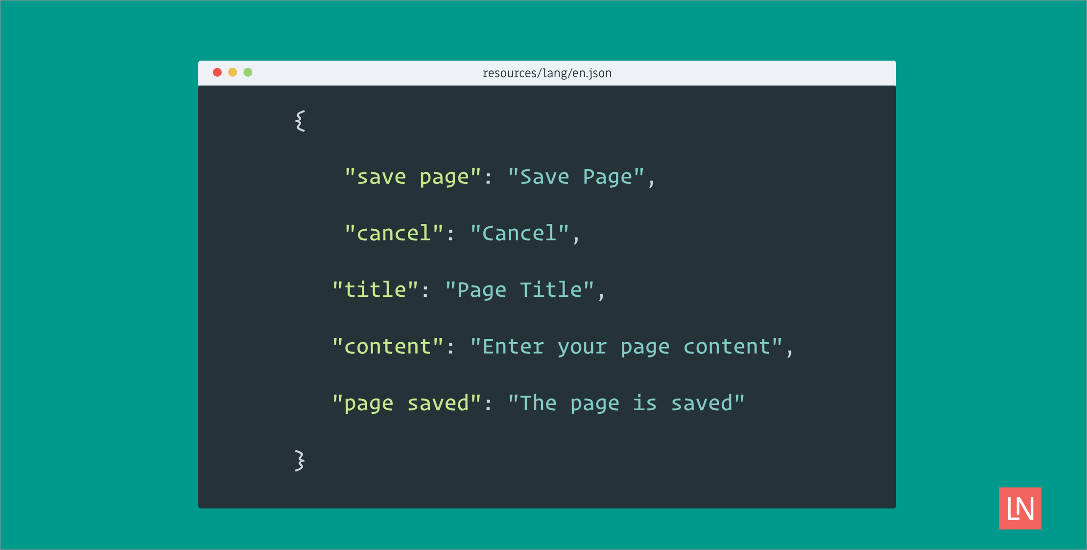 Laravel 5.4: JSON Based Language Files image