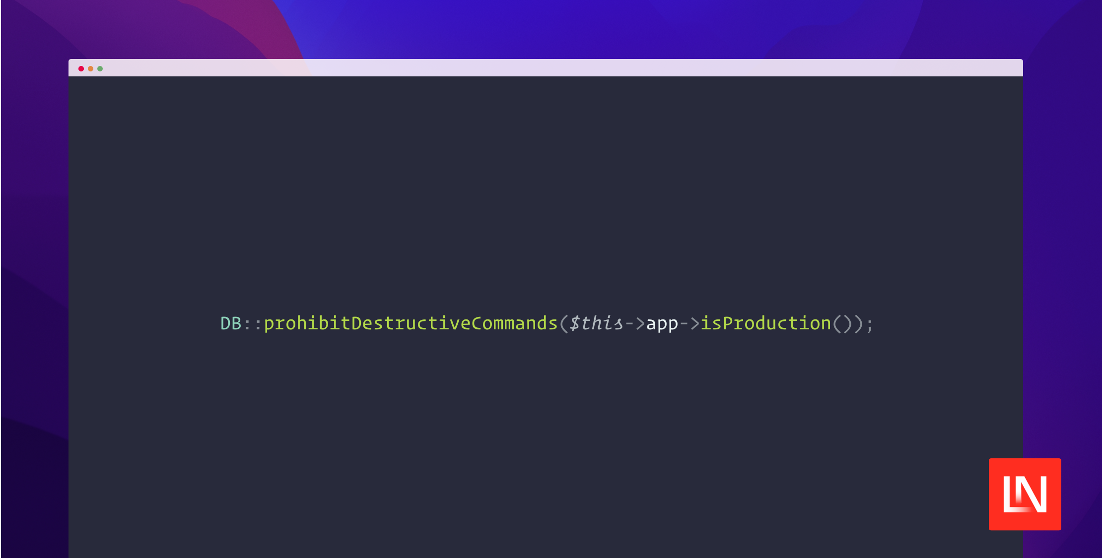 Prevent Destructive Commands From Running in Laravel image