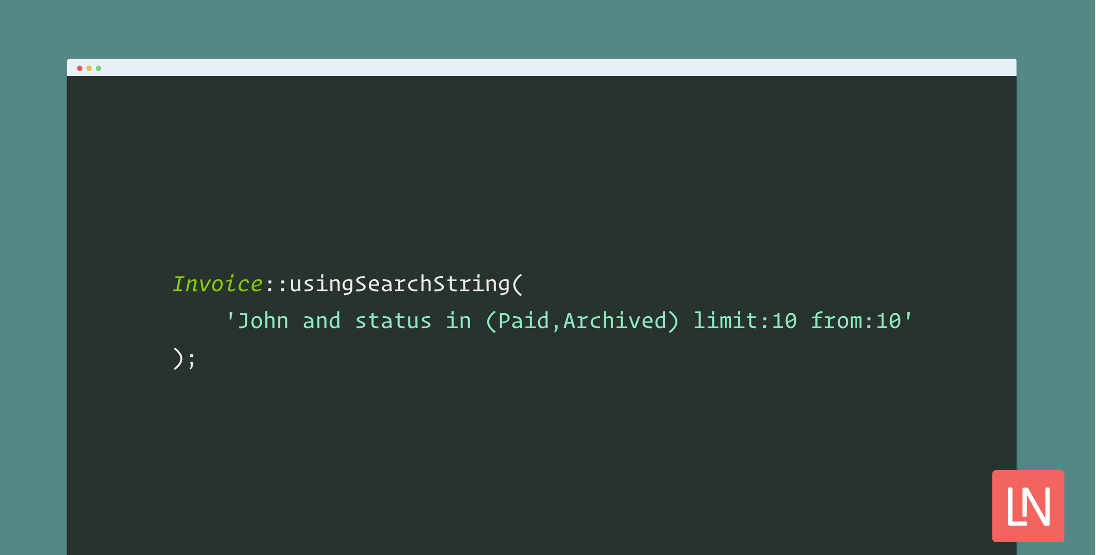 Laravel Search String image