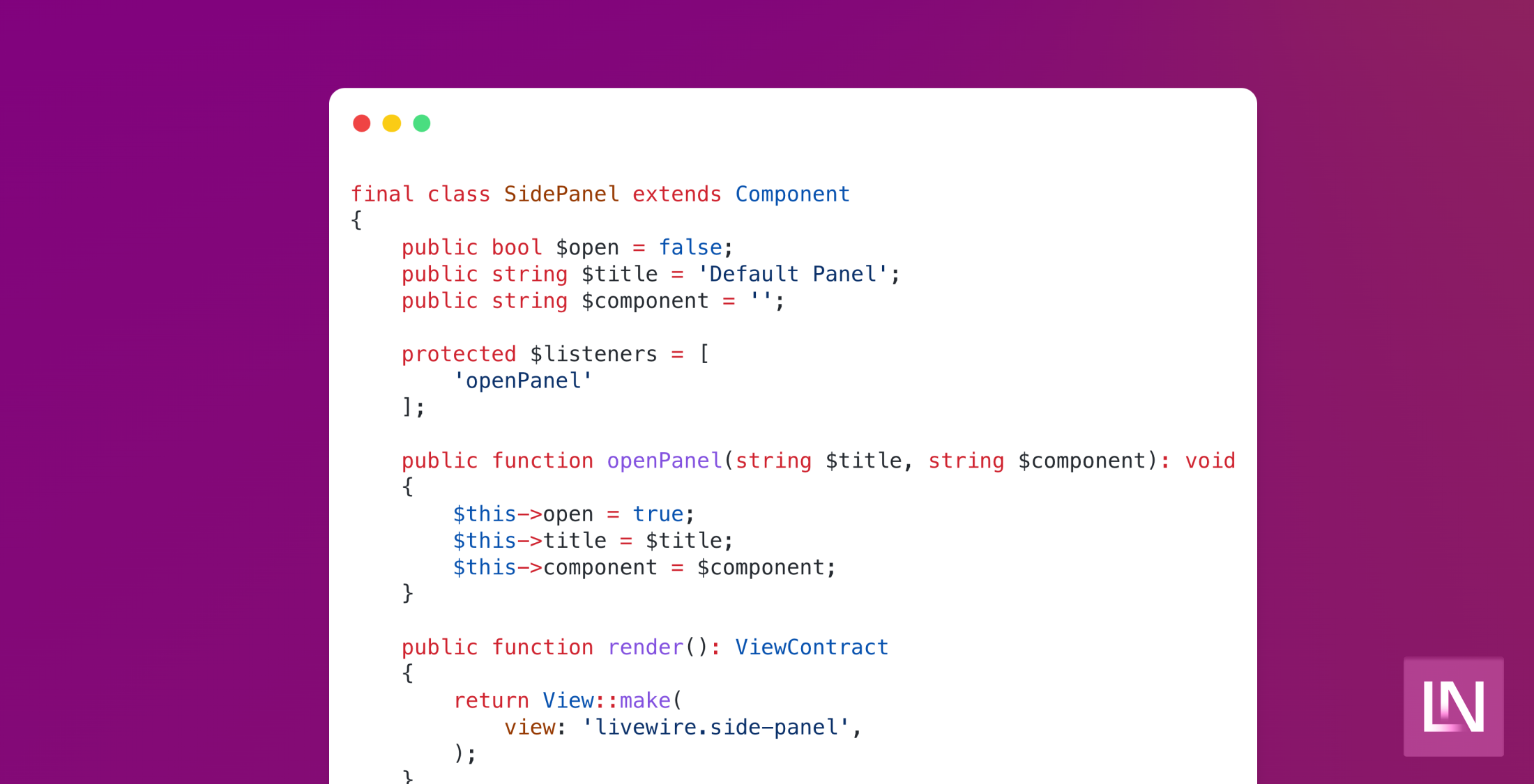 Building a slide-over panel component with Livewire image