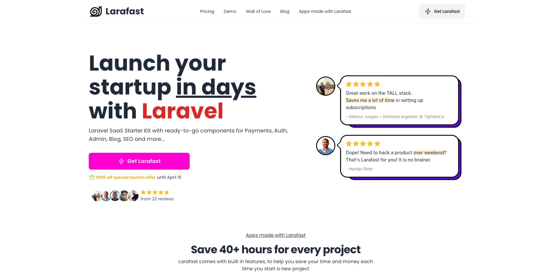 Larafast: Laravel SaaS Starter Kit image