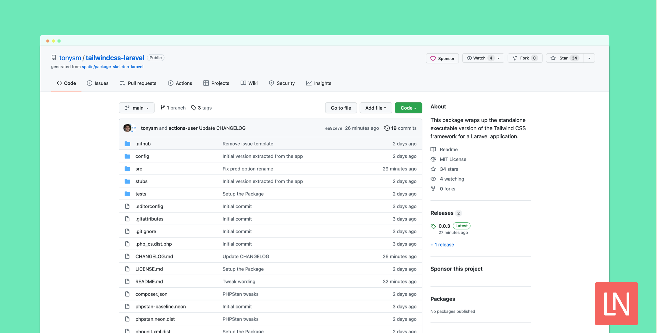 Tailwind CSS Laravel Package image