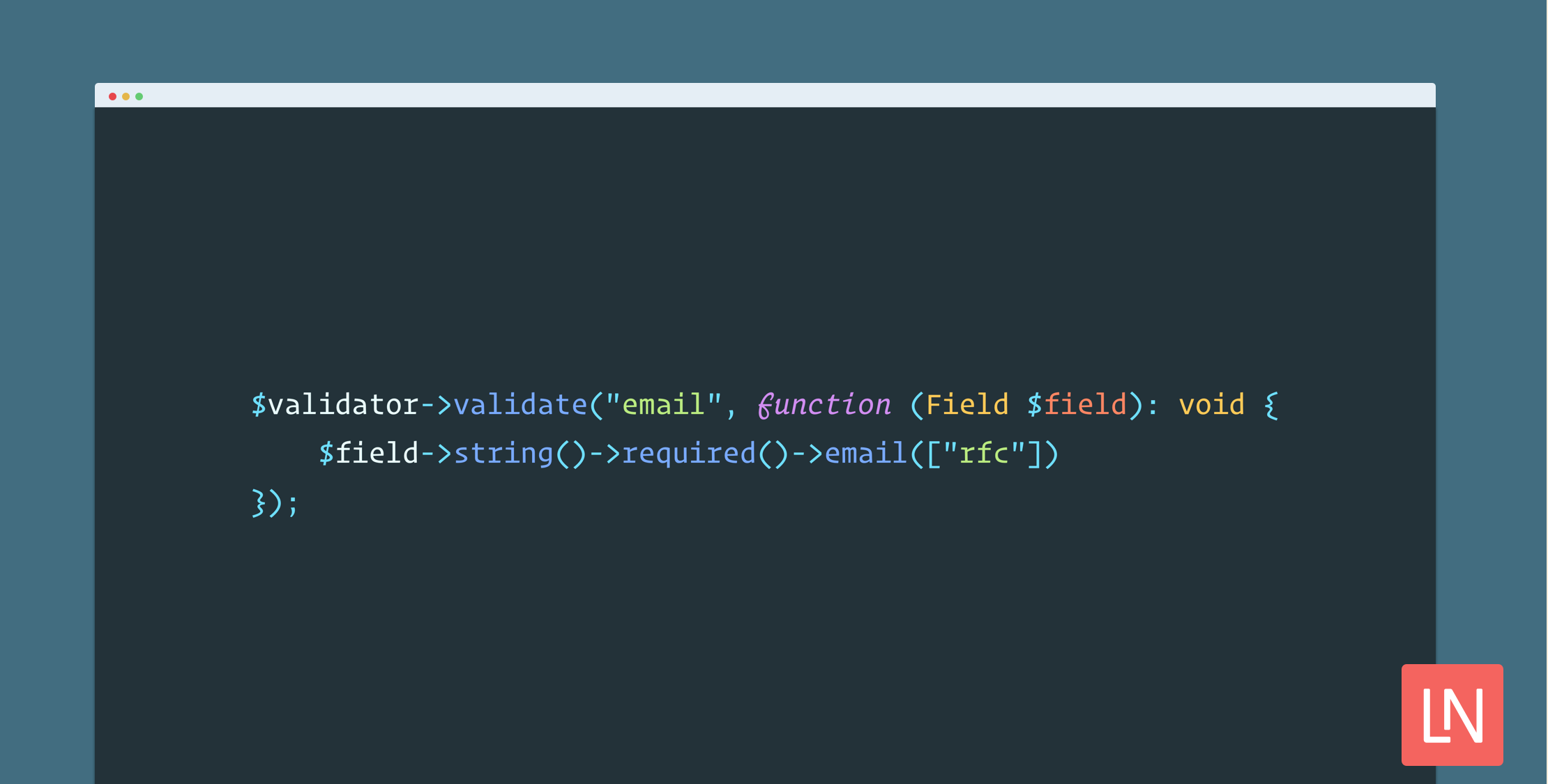 Laravel Validator Object-Oriented Wrapper image