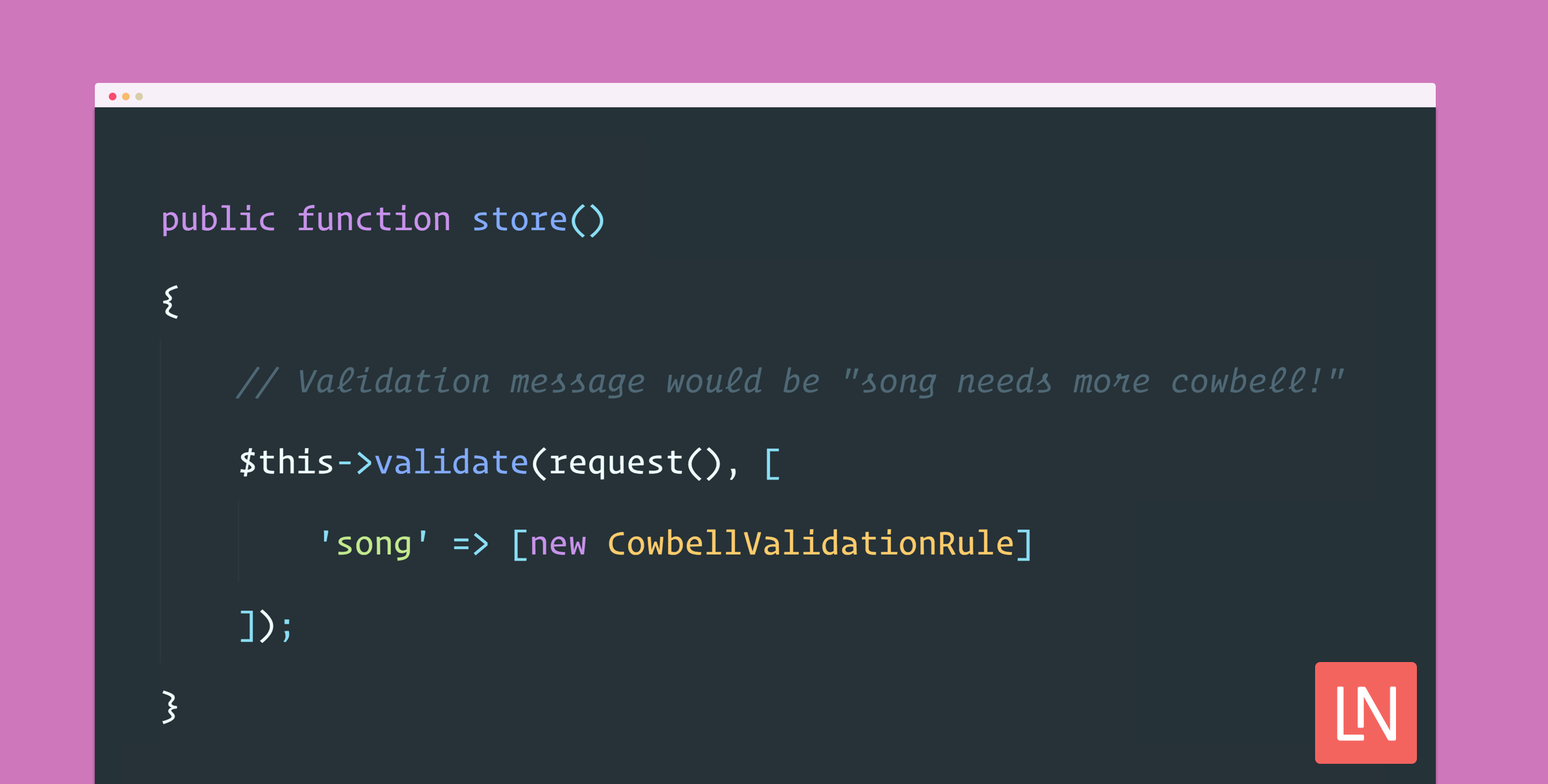 Laravel 5.5 Custom Validation Rule Objects image